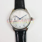 42mm Men Watch Seagull ST3600 Manual Chain Up Mechanical Movement White Dial