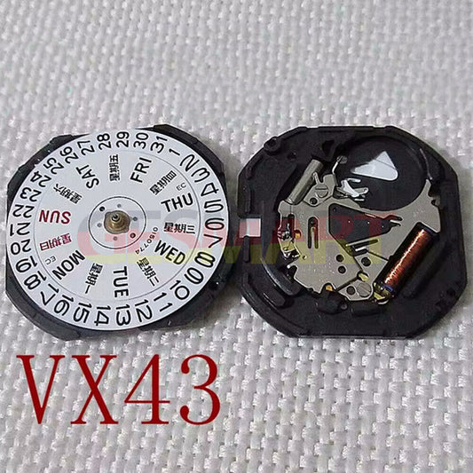 New Hattori Epson VX43 VX43E Chinese English Character Watch Quartz Movement