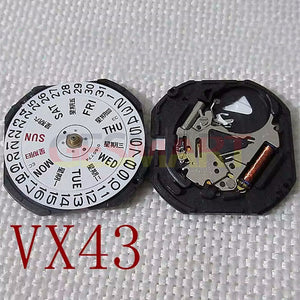 New Hattori Epson VX43 VX43E Chinese English Character Watch Quartz Movement