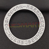 White Background Black/grey Character Date Disk Date Wheel Overlay for NH35 NH36