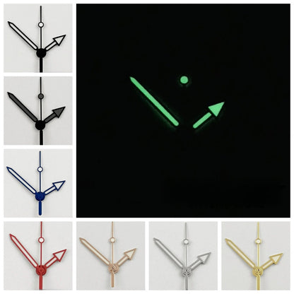 Multicolor Watch Hands for NH34 NH35 NH36 NH38 NH70 NH72 with Green Luminous
