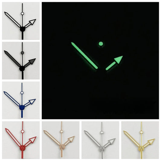 Multicolor Watch Hands for NH34 NH35 NH36 NH38 NH70 NH72 with Green Luminous