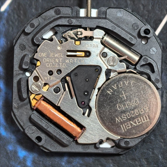 Japan Made Orient HT711 Quartz Movement 3 Hands Date At 6 Watch Part