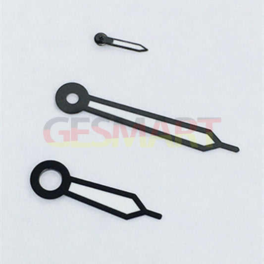 Black trim green luminous watch hands for ST3600 movement, enhancing visibility and style.