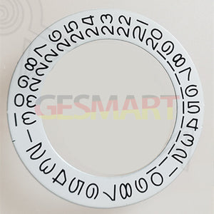 White Date Wheel Overlay for ETA2824 2836 Miyota 8215/8200 Movement Date At 3