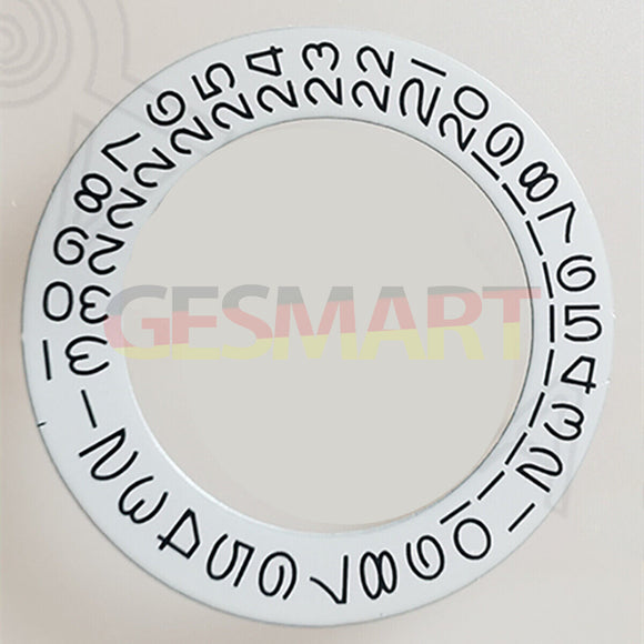 White Date Wheel Overlay for ETA2824 2836 Miyota 8215/8200 Movement Date At 3