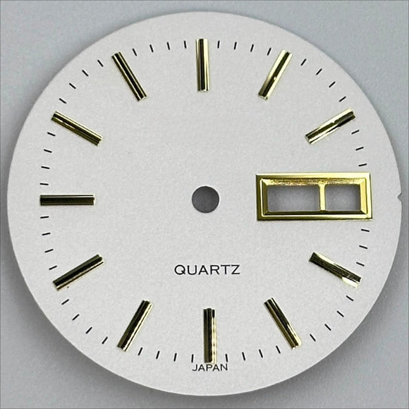 White 29.3mm Golden Nail Modified Datejust NO Lume Watch Dial for 2305 Movement