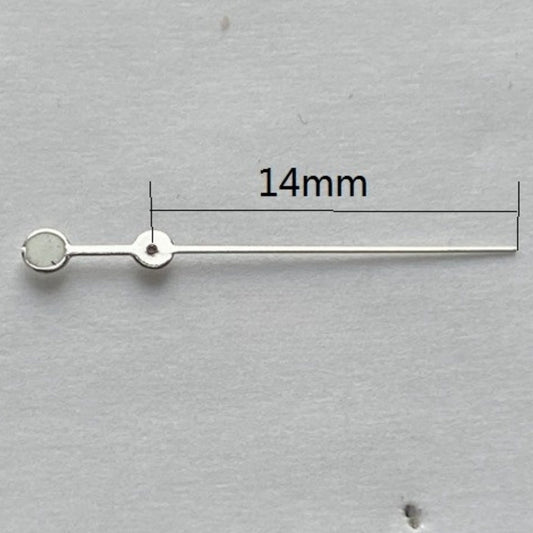 Set of 3 silver 14mm lume watch hands for Lady Seagull ST6 automatic mechanical movement.
