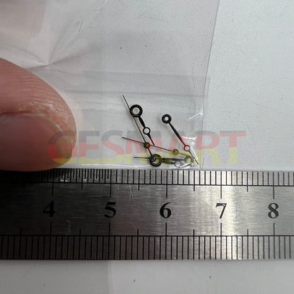 Black watch hands set by NO.1300 for Miyota 2035 movement, 13mm/11mm/8mm lengths, precise fit.