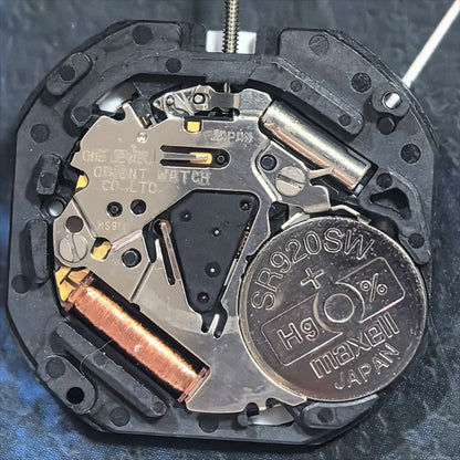 Japan Made Orient HS911 Watch Quartz Movement 2 Hands Watch Part Date At 6