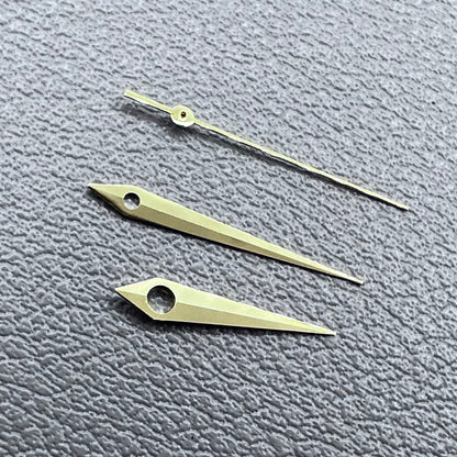 Golden Trim NO Lume Arrow Shape Watch Hands for NH35 NH36 7S26 NH70 NH72