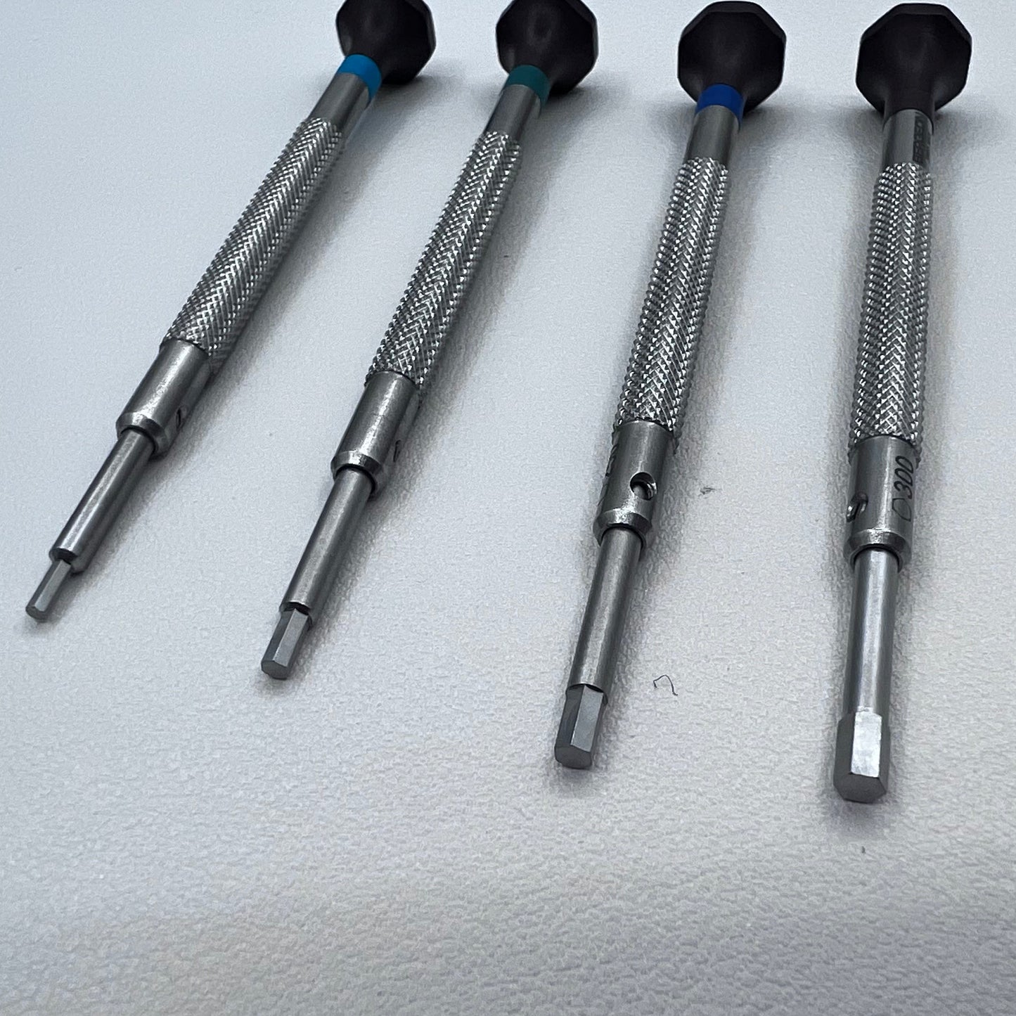 Swiss Bergeon 30081-HEX-P04 Hex Blade Screwdrivers Set of 4