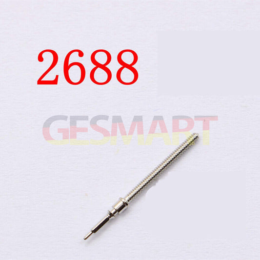 Replacement watch winding stem for ETA2688 movement, precise fit for smooth repair.