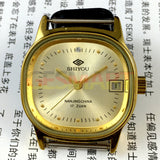 35mm China Made Manual Mechanical Watch Single Calendar Golden Dial Golden Case