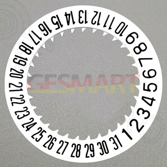 Black font date disk wheel for NH36 movement, date at 6 o?clock, precision watch part