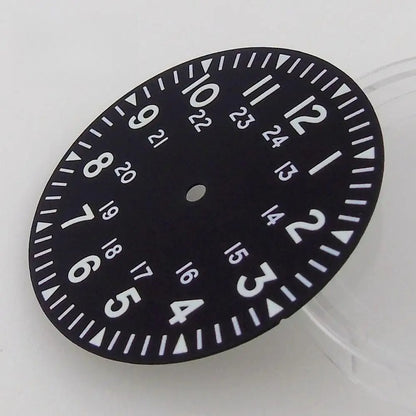 33.6mm Luminous Watch Dial Fit For NH35 NH35A Arabic Numerals (Dial+hand)