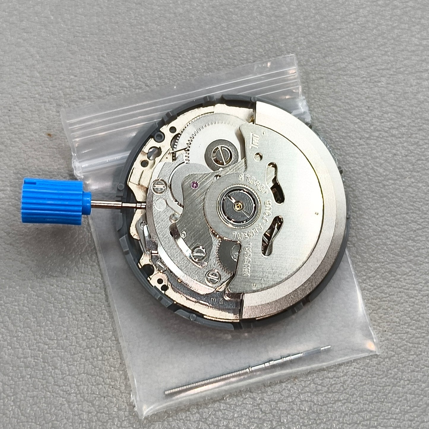 Seiko NH36A White Automatic Mechanical Movement Blue Lume Crown@3.8