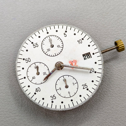 Replacement 7750 Chronograph Movement Small Second@3/6/9 Single Date