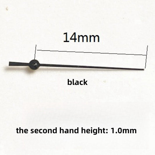 Set of 3 black 14mm watch hands for Lady Seagull ST6 automatic mechanical movement accessories.