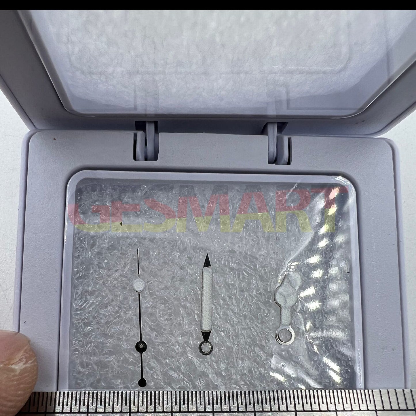 C3 green luminous watch hands set for SKX/SBBN with NH35A/NH36 movement, luminous and precise - P1-7-A.