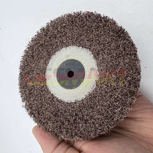Bergeon 6085-F1 abrasive wheels with aluminum oxide for medium grain polishing of watch accessories.