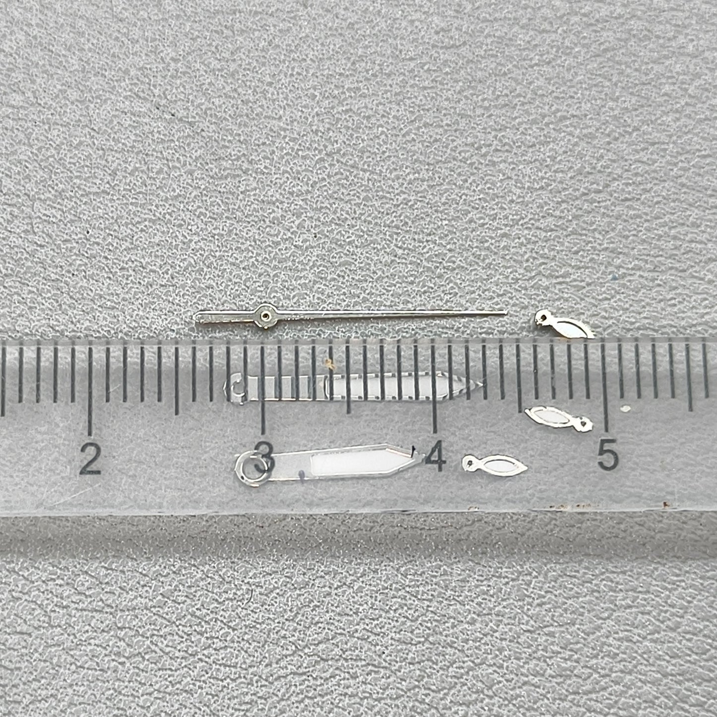 14mm Green Lume Silver Trim Watch Hands for OS10 OS60 OS80 Movement Watch Part