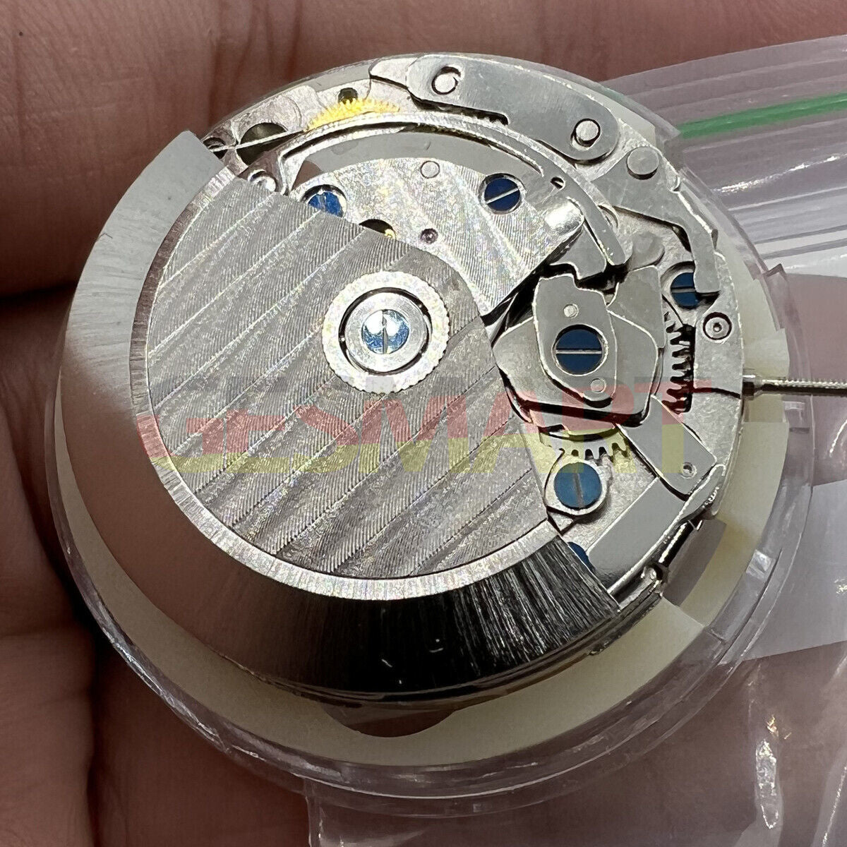 Asian 7750 automatic chronograph movement with single calendar, precise timing for watch upgrades and repairs.