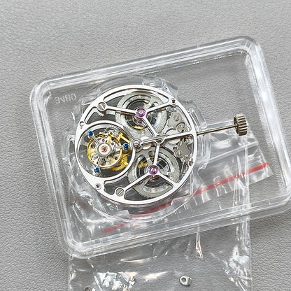 Hangzhou 36K0E Silver Hollow Manual Tourbillon Mechanical Movement 2 Hands