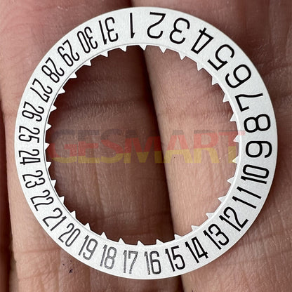 Original Japan Made Miyota 9015 Date Disk Wheel showing date at 6 o'clock position for watch repair.