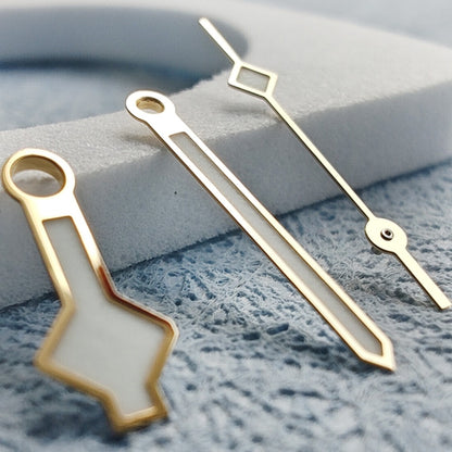 Golden Trim C3 BGW-9 blue lume watch hands for NH34 NH35 NH36 NH38 movements, precise fit and glow