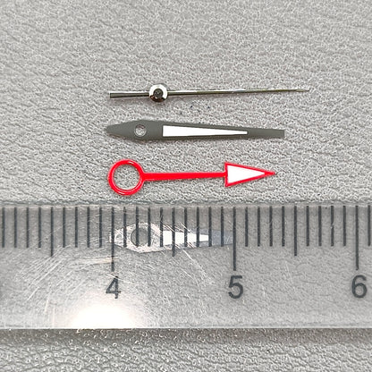 NH34 GMT GS 4Pins Green Luminous Silver Red Watch Hands for NH35 NH34A 4R34