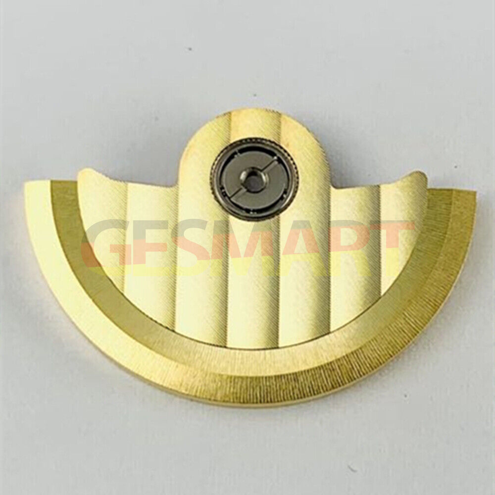 Golden Line Wave carved rotor oscillating weight, designed for Miyota NH35 NH36 watch movements.