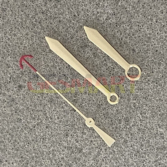 Silver, golden, and rose golden watch hands set by Fashion for NH35/NH36/4R/7S movements, no lume.
