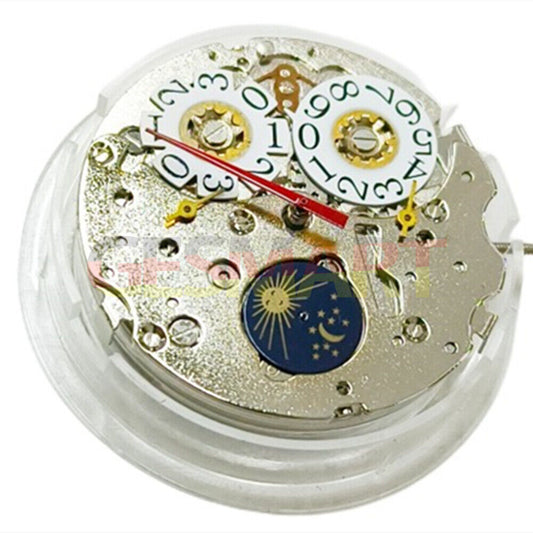 Seagull T16 watch featuring big date at 12, moon phase at 6, automatic mechanical movement, China made.