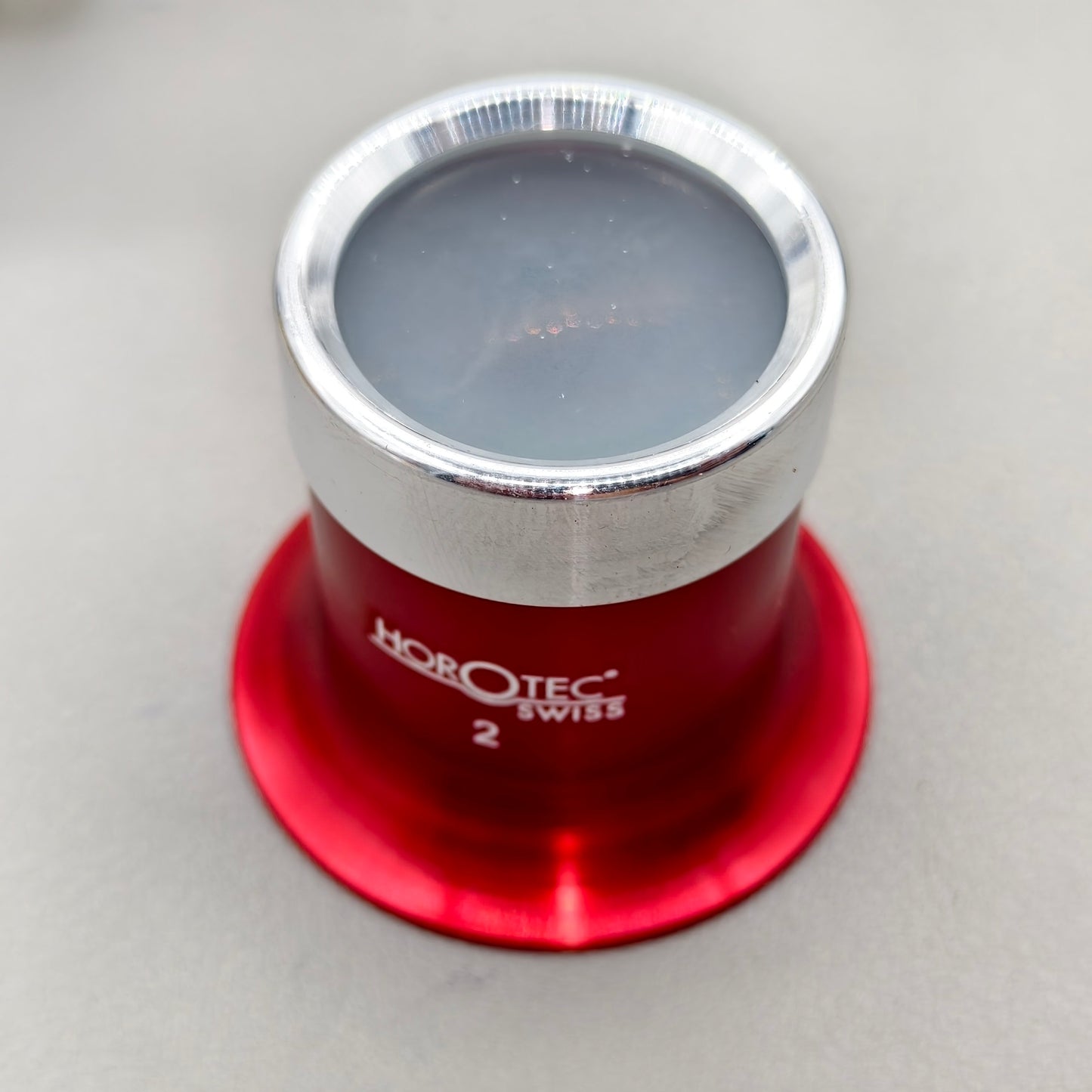 Swiss Horotec MSA00.031-2 5.0x Eyeglass In Aluminium Anodised With Screwed Ring