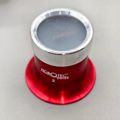 Swiss Horotec MSA00.031-2 5.0x Eyeglass In Aluminium Anodised With Screwed Ring