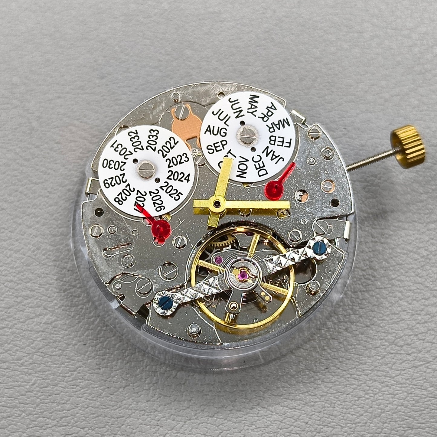 Perpetual Calendar@12 Mechanical Movement Hollow Balance Wheel@6