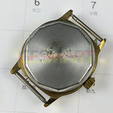 33mm China Made Manual Mechanical Watch 17 Jews Golden Dial Golden Square Case