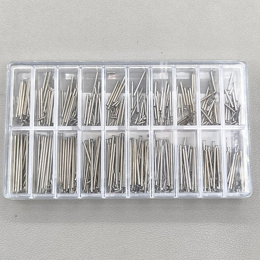 Assortment of Dia 1.2mm 300 PIECES Stainless Steel Buckle Spring Bar
