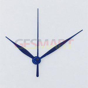 NO Lume Blue Polished 3 Hands Long Watch Hands for Asian 8215/2813/8205 Movement