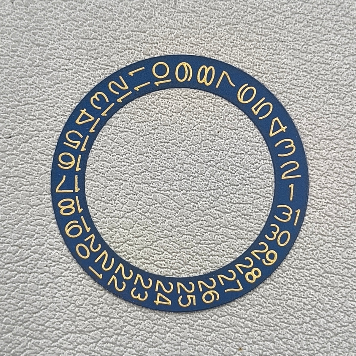 Yellow Font Denim Blue Background Flaxen Disk Date Wheel for Miyota NH35 NH36