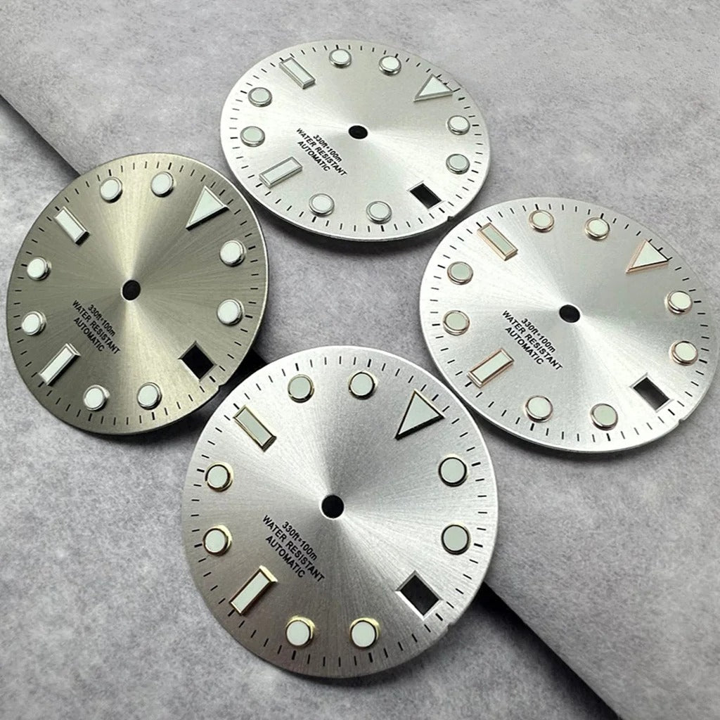28.5mm Multicolor Watch Dial with Date Window Luminous Dial Fit NH35 /NH36/4R/7S