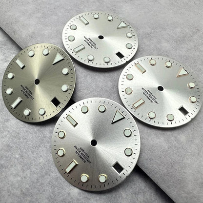 28.5mm Multicolor Watch Dial with Date Window Luminous Dial Fit NH35 /NH36/4R/7S