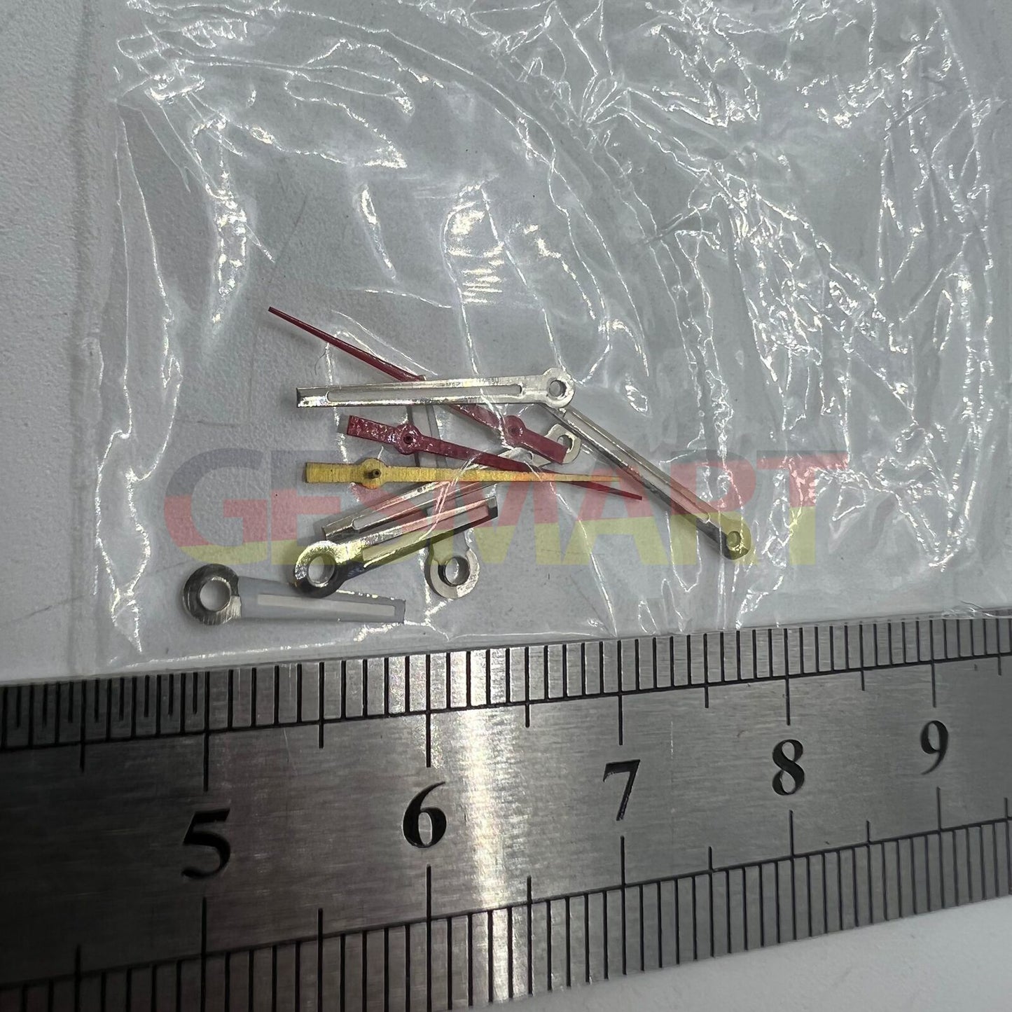 Aiguilles de montre luminescentes argentées pour mouvement à quartz Miyota 2035 P1-H4-C120 