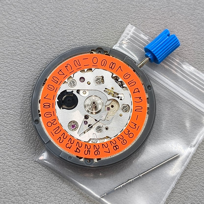 Seiko NH35 Orange Disk Automatic Mechanical Movement High Accuracy