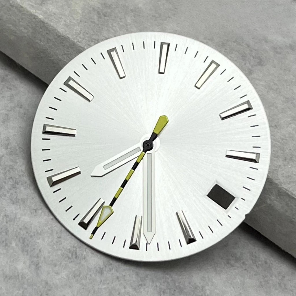 28.5mm Dial Watch Modified Green Luminous Dial For NH35 NH36 4R 7S Movement