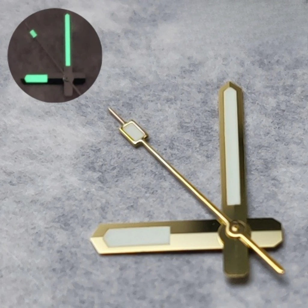 Silver/Black/Gold /Rose Gold C3 Green Luminous Watch Hands for NH35/NH36/4R/7S