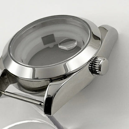 31MM Ladies Round Polished Fluted Bezel Sapphire Crystal Watch Case for NH05/06