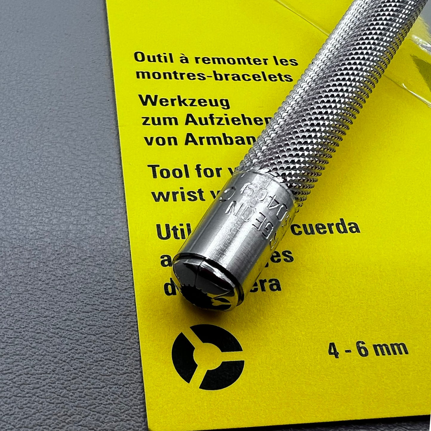 Swiss Bergeon 30409-C Stainless Steel Watch Winding Winder Suits Buttons 4-6 mm