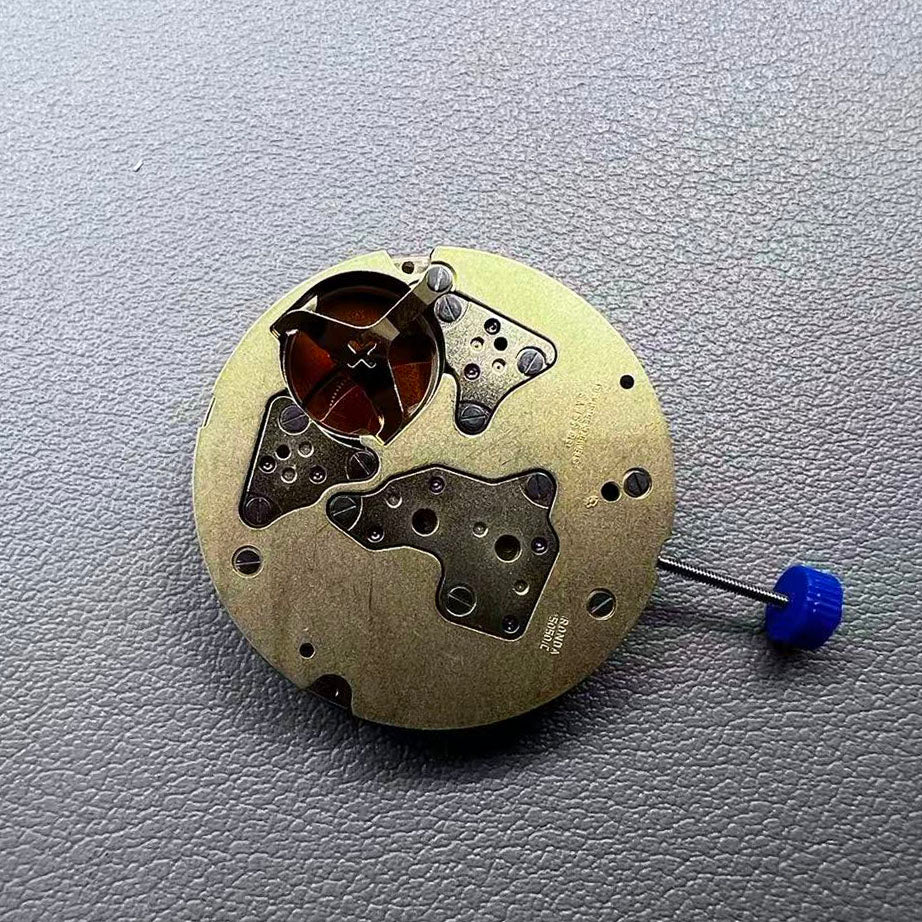 Swiss Ronda 5050C quartz watch movement with precise chronograph functions for accurate timekeeping.